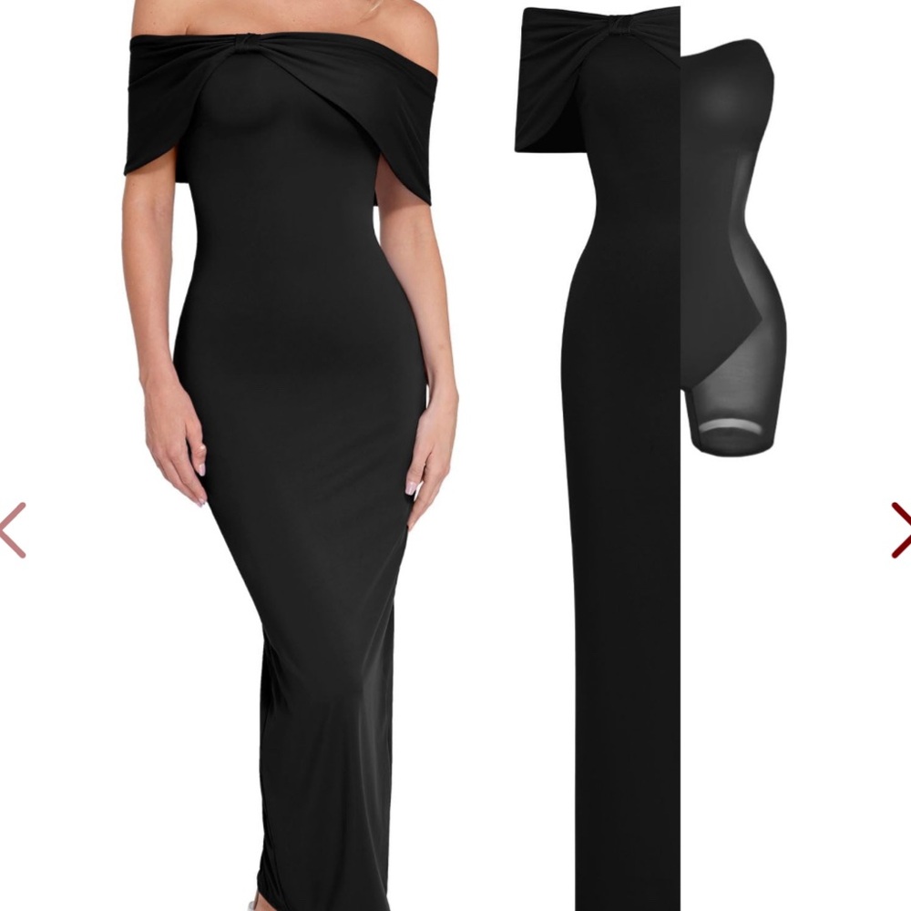 Elegant Black Off-Shoulder Dress